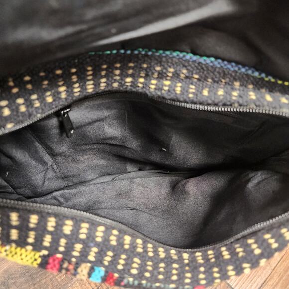 NWT Brown Hemp Messenger Bag Flap 2 Front Zipper Pocket- Lg Main Pocket - Picture 6 of 6